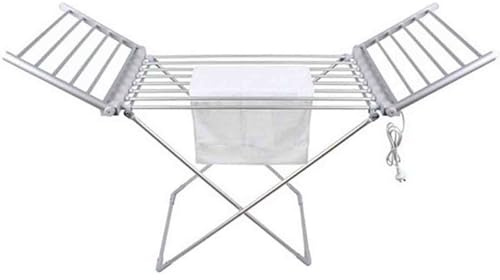 KAHDBOY Scaldasalviette, stendibiancheria portatile con ali 230 W Asciugabiancheria elettrico riscaldato Stendibiancheria pieghevole a basso consumo energetico 20 barre