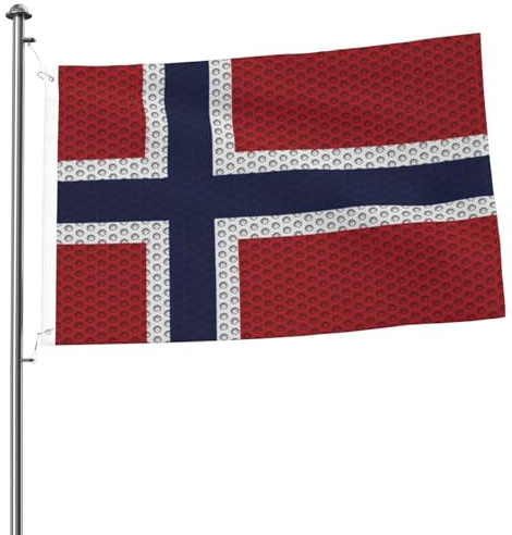 Norwegische Flagge, 60 x 90 cm, doppelseitig, strapazierfähig, für den Innen- und Außenbereich