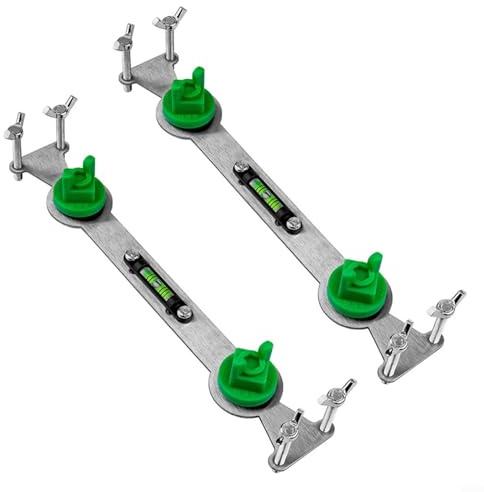 CNANRNANC 2 dispositivos de nivelación de tuberías de agua fría y caliente, nivelador de tubería de agua con construcción de metal y medidor de nivel para ajuste de fontanería y posicionamiento de