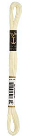 Anchor 232956 4635000-00275 Stickgarn, Baumwolle, creme, 3 gramm