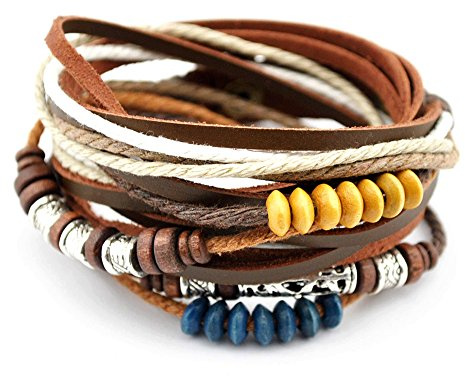 axy TWIC13 Tibet WICKELARMBAND Serie 13! ECHT Leder Armband Leather Bracelet!Surferarmband Schmuck