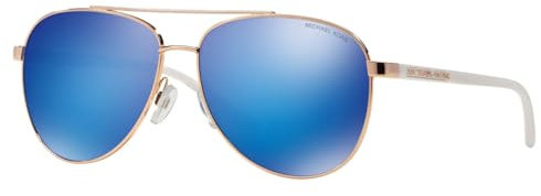 Michael Kors damen Sonnenbrille MK5007 Hvar, (Gold 104525), One Size (Herstellergröße: 59)