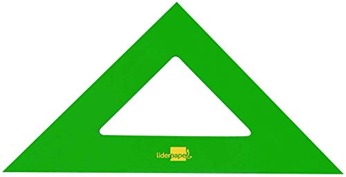Liderpapel 943373 Dreieck 45 Grad Dimension Hypotenuse 32 cm große Qualität Acryl grün
