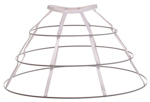 GRACEART Triangolare Crinolina Cerchio Gonna Borsa (Bianca)