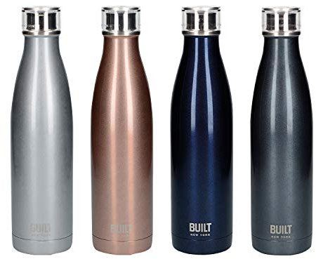 Built C000834 Perfect Seal Leakproof Large Water Bottle/Thermal Flask Stainless Steel, 740 ml, Rose Gold