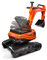 Falk Kubota Bagger mit Baustellenhelm inklusive – ab 3 Jahren drehbare Kabine – Sitz zum Öffnen – Nummernschild personalisierbar – 122, Orange, 85 x 38 x 67 cm