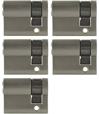 5x Halbzylinder 40 mm 30/10 gleichschließend inkl. 25 Schlüssel