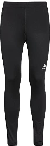 Odlo Laufhose für Herren Lang Essential Warm | Schwarz | Größe M | Sporthose Winter | Lauftights