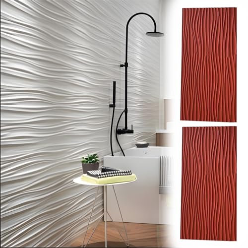 Pannelli Decorativi per Pareti Disegno Delle Onde Comitato di Parete 3d, Pannelli Decorativi per Rivestimento Murale per Soggiorno Atrio Ufficio Configurazione di Gioco, Rivestimento Murale Tagliabile