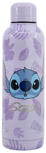 Borraccia termica Stitch Disney in acciaio inossidabile da 515 ml bottiglia doppia parete isolante con tappo a vite in acciaio inox riutilizzabile senza BPA