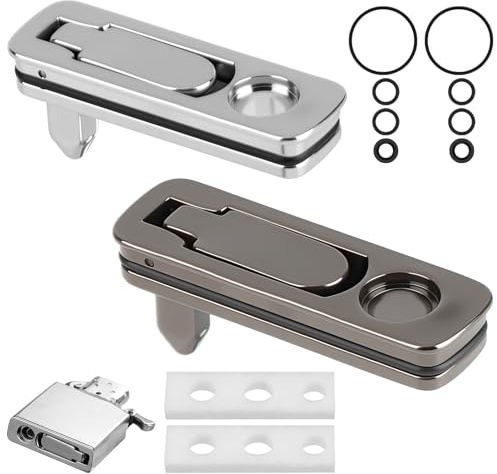 2 Piezas de zócalo de Sellado para Encendedor con Almohadilla de Fieltro de algodón, Accesorio para Ahorro de Combustible para el Uso del mechero, Base de Metal antievaporación, fácil llenado y