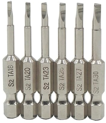LVYXON 6pcs Magnetico Triangolo di Sicurezza Punte Cacciavite In Lega Acciaio 1/4 Pollice Hex Shank Casa Riparazione FAI DA TE Accessori Strumento M