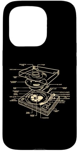 Custodia per iPhone 15 Pro Giradischi DJ Schema Party Design Dance Discoteca Techno Musica