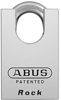 ABUS Padlock 83CS/55 - for Doors, Gates, cabinets and Much More. - Chrome-Plated Lock Body Made of Solid Brass - Additional Shackle Protection - incl. 2 Keys - Silver