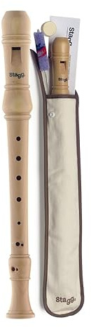 Stagg REC3-GER/WD Sopran Blockflöte deutsche Griffweise ahorn