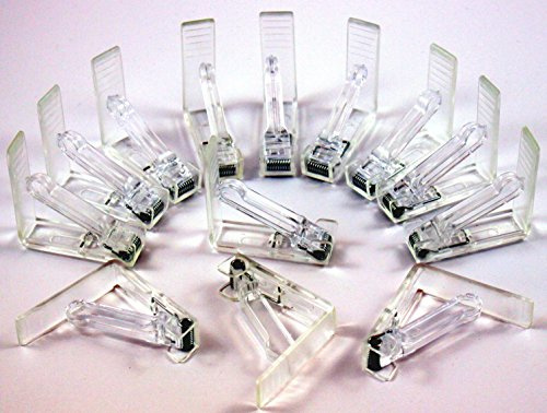 Unbekannt transparent Tischtuchklammern Kunststoff, 372000