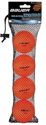 Bauer varm orange hockeyboll (förpackning med 4)