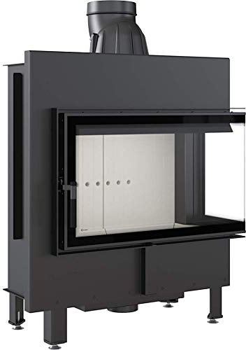 KRATKI Kamineinsatz Heizeinsatz Kaminkasette Kaminofen Lucy 14 ECK rechts Kamin Einsatz