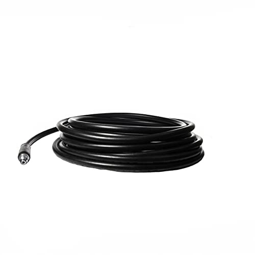 AVA 15m Fibre Reinforced Extension Hose for Pressure Washers with Male Female Connectors, Maximum Operating Pressure 160 Bar, Ava Charcoal/Ava Green