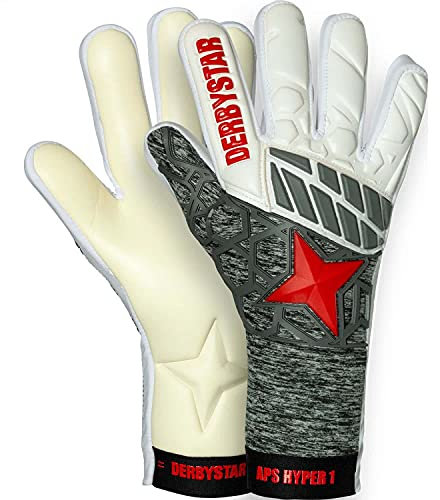 Derbystar APS Hyper I Handschuhe Unisex, Weiss grau rot, 11