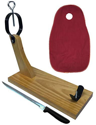 Jamononline, supporto per prosciutto + coltello + copri prosciutto