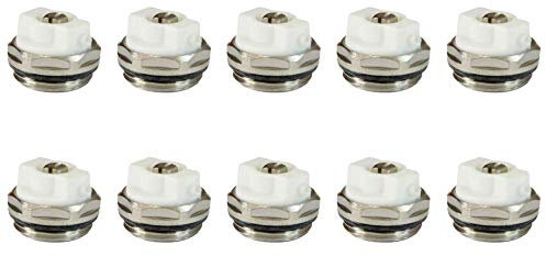 x10 Manual Radiator Air Vent Bleed Plug Valve 1/2 BSP