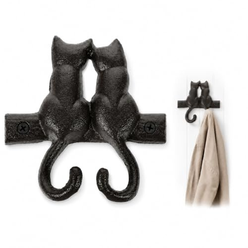 Angoily Retro Stil Haken Aus Eisen Wandmontierter Kleiderhaken Für Hut Mantel Handtuch Und Schlüssel Dekorativer Tierförmiger Aufhänger Für Küche Bad Und Flur