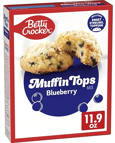 Betty Crocker Mezcla para hornear magdalenas de arándanos, caja de 11 onzas