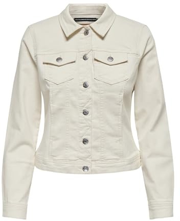 ONLY damjeansjacka ONLWONDER jeansjacka, ecru, XS