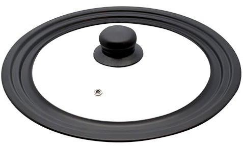 ELO Universaldeckel 16/18/20 cm, universell einsetzbar - Carbonstahl | Antihaftversiegelung, Hitzeisolierender Kunststoffknopf, Entlüftungsloch