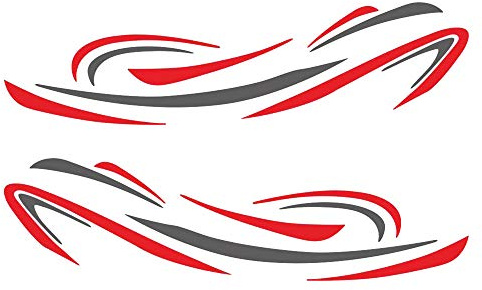 VERAWE Wohnmobil Wohnmobil Universal Body Sticker DIY Streifen Bild Aufkleber Aufkleber Dekoration für Wohnwagen AnhäNger