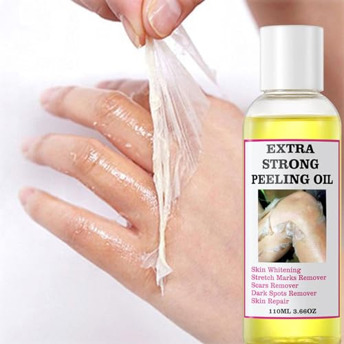 DMQ Yellow Peeling Oil - Lightening Exfoliating Dark Skin, Whole Body, Peeling Oil for Skin Brightening and Moisturizing