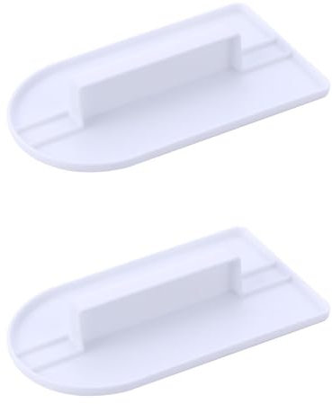 Lot de 2 lisseurs de gâteau en plastique pour pâte d'amande, pâte à sucre, polisseuse, outils de cuisson pour la maison, les magasins de gâteaux, les magasins de bonbons