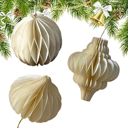 Weihnachtsschmuck aus Papier – Ornamente aus Papier für den Weihnachtsbaum