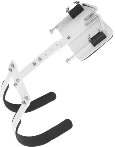 TOGEVAL Verstellbarer Snare Drum Träger mit Marschtrommel Schultergurt aus Aluminiumlegierung Weiß Leicht zu Montieren und Tragen