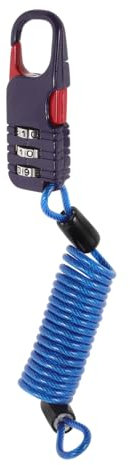 Yardwe Kabelschloss Mit Zahlenkombination Für Motorrad Lenker Helm Rucksack Fahrrad Roller Gepäck Gegen Diebstahl Tragbar Einfach Zu Bedienen