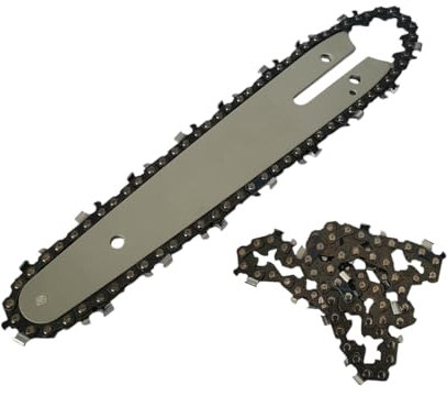 FAST WORLD SHOPPING ® Ricambio Mini Motosega a Batteria 6 - Barra Guida con Doppia Catena per Elettrosega, Lama Ideale per Potatura, Giardinaggio e Taglio di Tronchi e Siepi