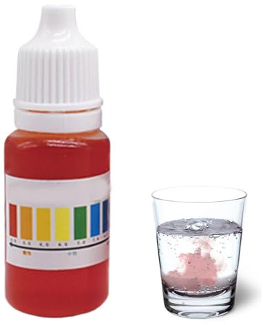 Practical Pool PH Tester - Accurate PH Indicator Solution | Water PH Reagent Test Drops | PH Tester Drops | Multipurpose PH Water Tester | Portable PH Levell Tester for Aquarium Freshwater Seawater