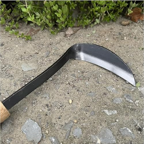 PJCFTCWKJ No.1800011 Faucille japonaise pour gauchers avec lame en acier au manganèse 11 cm