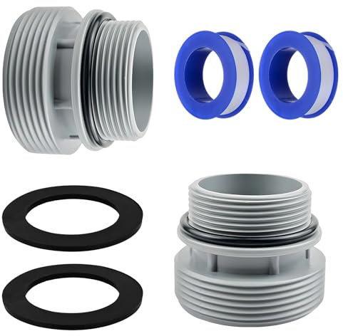 MOAZIFI Connettore per piscina da 38 mm, kit di conversione da 40 mm a 1,5 pollici, adattatore Intex compatibile con Intex, Coleman, pompe filtro Hayward, set da 6 connettori per tubi flessibili 4560