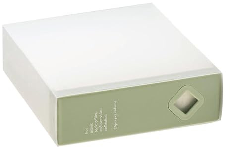 Boîte de rangement en PVC pour 24 CD, pour protéger les disques de la poussière et des rayures pour la maison ou le bureau