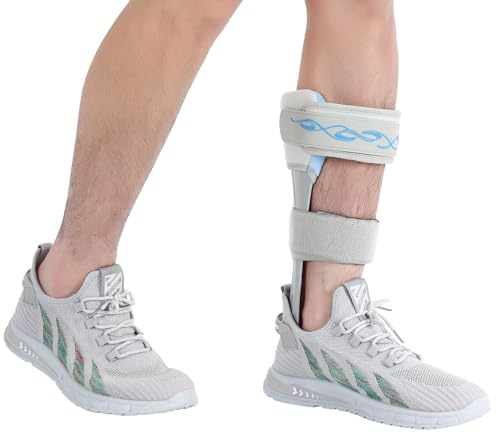 Tairibousy AFO - Soporte estabilizador de pie caído con accidente cerebrovascular, EM, hemiplejia, zapatos de apoyo para pies caídos para ayudar a caminar más fácil y mejor (S-derecho)