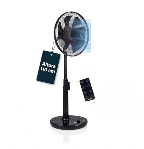 Princess Standventilator - Elegantes Design - 30 W - Leistungsstark, Leise, Energieeffizient - Durchmesser: 40 cm - Oszillierend - 24 Geschwindigkeiten - 354860