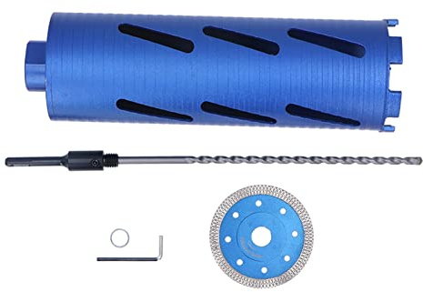 Broca de diamante para taladro de núcleo, broca universal de 5/8–11 para hormigón con rosca y taladro de posicionamiento, broca de mampostería de 3,5 pulgadas para perforación en