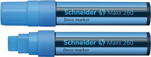 Schneider Novus 126010 260 Deco Marker 4 + 7 + 15 mm Light Blue