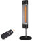 Veito CH1800RE Free Standing Carbon Infrared Heater, Silver
