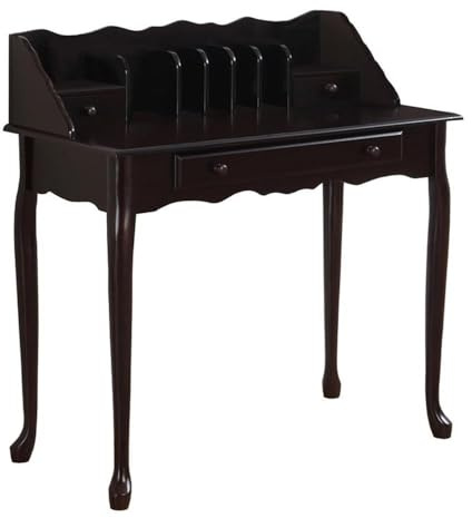 Monarch specialties , Traditional Desk, Solid Wood, Dark Cherry, 36L