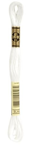 DMC Sticktwist 8 m Stärke 25 BLANC 8 m