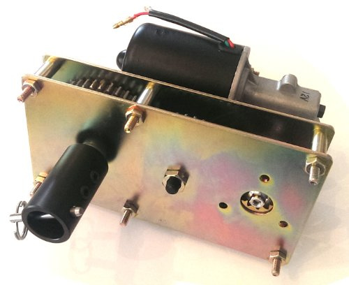 Makermotor High Torque Gearmotor 12V DC 5RPM Spit Smoker BBQ Pig Hog Rotisserie Smoker Conveyor Gear Motor + Shaft Coupling