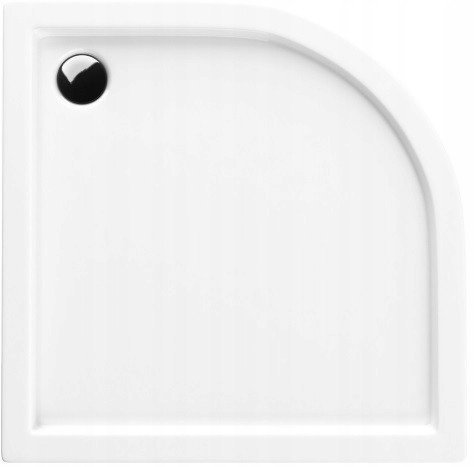 VBChome Acryl-Duschwanne 90x90x14 cm R55 Duschtasse Competia Viertelkreis für Duschkabine Styroporträger extra flach Sanitär-Acryl Duschbecken stabil weiß
